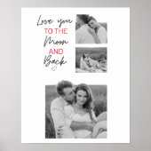 Poster Collage Couple Photo & Citation Romantique À La Lu (Devant)