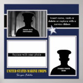 Poster Collage d'affichage photo USMC (Devant)
