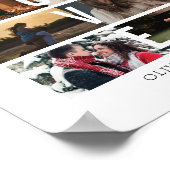 Poster Collage d'amour de 8 photos (Coin)