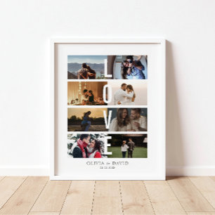 Poster Collage d'amour de 8 photos