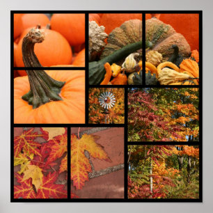 Poster Collage d'automne