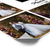 Poster Collage de 10 photos pour un joyeux anniversaire (Coin)