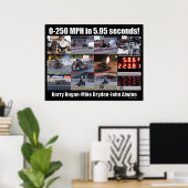 Poster Collage de 250 MPH (Bureau à domicile)