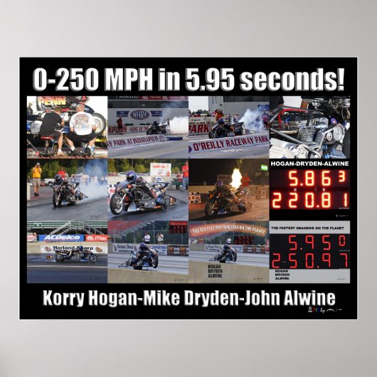 Poster Collage de 250 MPH (Devant)