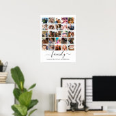 Poster Collage de 25 photos de famille (Bureau à domicile)