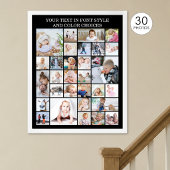 Poster Collage de 30 photos simple avec couleur et texte