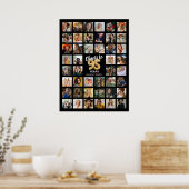 Poster Collage de 44 photos pour le 95e anniversaire (Cuisine)