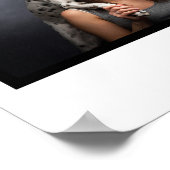 Poster Collage de 4 photos - souvenir personnalisé de fam (Coin)