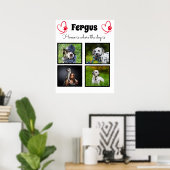 Poster Collage de 4 photos - souvenir personnalisé de fam (Bureau à domicile)