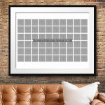 Poster Collage de 60 Modèles photo - Peut modifier la cou<br><div class="desc">Des fleurs élégantes,  tendance et colorées aux couleurs fraîches sont incluses dans ce design - un look moderne et simple. Parfait pour une crèche ou une chambre de fille.</div>