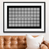 Poster Collage de 60 Modèles photo - Peut modifier la cou