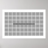 Poster Collage de 60 Modèles photo - Peut modifier la cou (Devant)