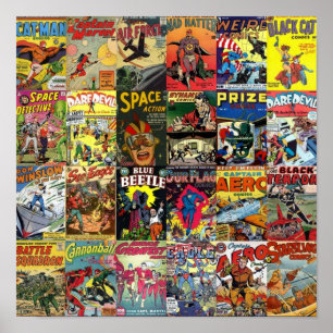 Poster Collage de bandes dessinées II