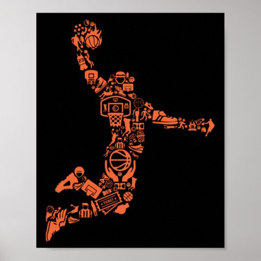 Poster Collage de basket-ball (Devant)