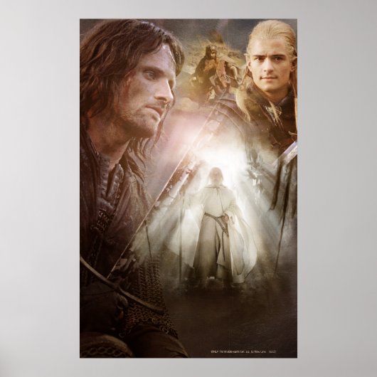 Poster Collage de caractères (Devant)