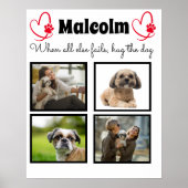 Poster Collage de chien - customisé 4 photos (Devant)