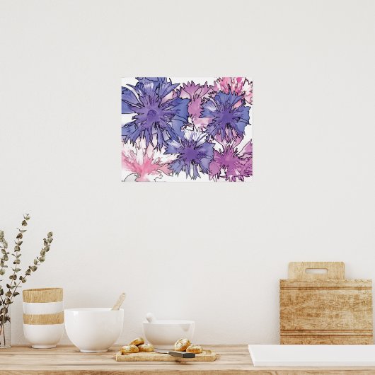 Poster Collage de Cornflower (Cuisine)