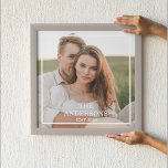 Poster Collage de couple moderne photo et cadeau familial<br><div class="desc">Collage de couple moderne photo et cadeau familial minimal</div>