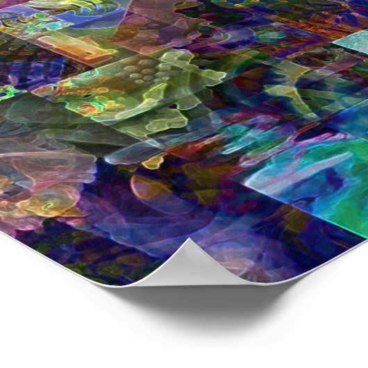 Poster Collage de couverture arrière multiplex (Coin)