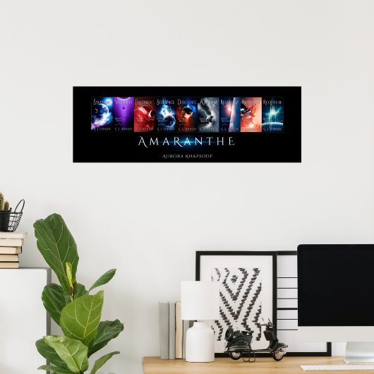 Poster Collage de couverture Aurora Rhapsody (36x12) (Bureau à domicile)