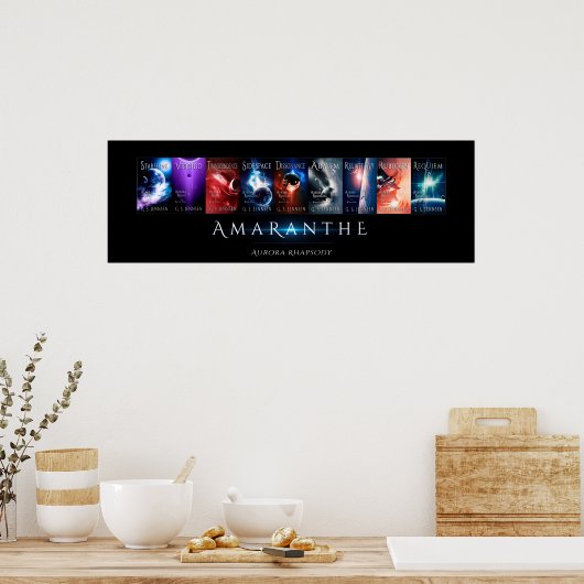 Poster Collage de couverture Aurora Rhapsody (36x12) (Cuisine)