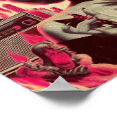 Poster Collage de femme diabolique rétro (Coin)