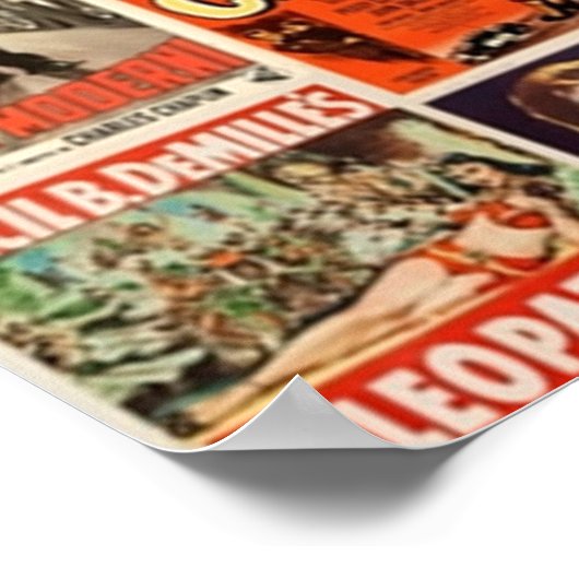 Poster Collage de films classiques (Coin)