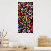 Poster collage de fleurs (Cuisine)