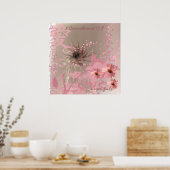 Poster Collage de fleurs en cône Love Never Fails (Cuisine)