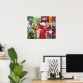 Poster Collage de flower power (Bureau à domicile)