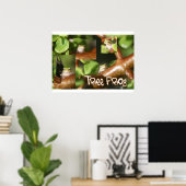 Poster Collage de grenouilles d'arbre, même grenouille di (Bureau à domicile)