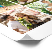 Poster Collage de grille de photos multiples 54 Blanc (Coin)