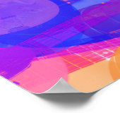 Poster Collage de guitare coloré (Coin)