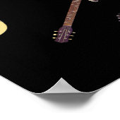 Poster Collage de guitare électrique et acoustique (Coin)
