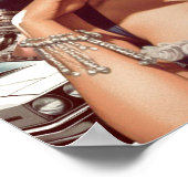 Poster Collage de la broche rétroonde (Coin)