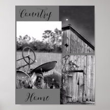 Collage de la grange de tracteur "Country Home"