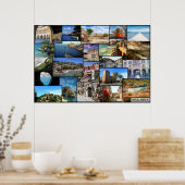 poster collage de la isla de Mallorca (Keuken)