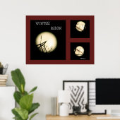 Poster Collage de la lune d'hiver (Bureau à domicile)
