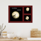 Poster Collage de la lune d'hiver (Cuisine)