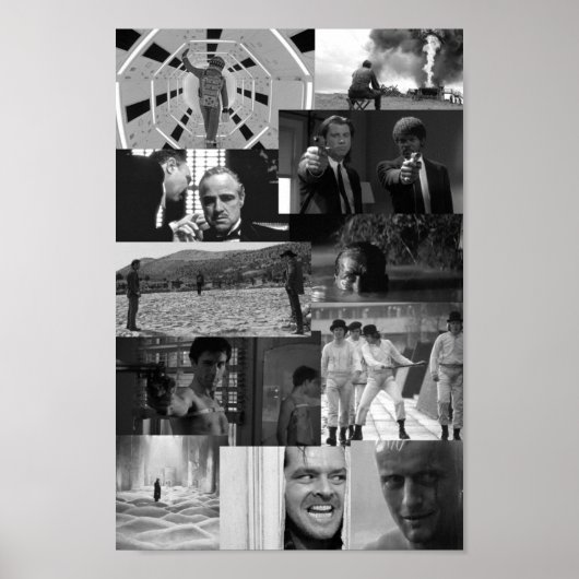 Poster Collage de la scène de cinéma iconique (Devant)