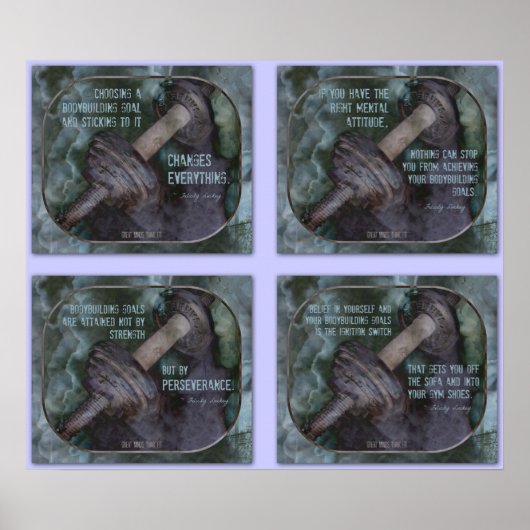 Poster Collage de l'affiche de la musculation 2 (Devant)