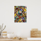 Poster Collage de l'affiche vidéo vintage Sci-Fi & Horror (Cuisine)