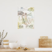Poster Collage de l'homme Leonardo DaVinci Vitruvian (Cuisine)