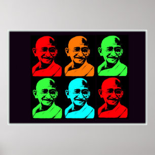 Poster Collage de Mahatma Gandhi