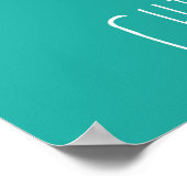 Poster Collage de mots en forme de coeur (Coin)