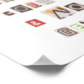 Poster Collage de notes de rançon sur le contrôleur (Coin)