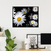 Poster Collage de pâquerettes (Bureau à domicile)