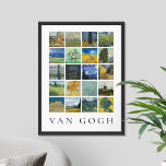 Poster Collage de peinture fine art Vincent Van Gogh<br><div class="desc">Affiche de collage de peintures vintages d'art</div>