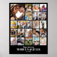 Collage de photos 20 images 12x16 18x24 24x32 30x4