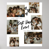 Poster Collage de photos Dad Script Typography 6 (Devant)